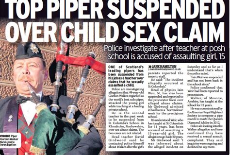 Pressreader Daily Record 2017 02 04 Top Piper Sus­pended Over