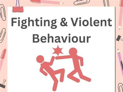 Fighting Violent Behaviour Teaching Resources