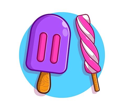 Premium Vector Popsicle Ice Cream Cartoon Summer Sweet Food Concept Flat