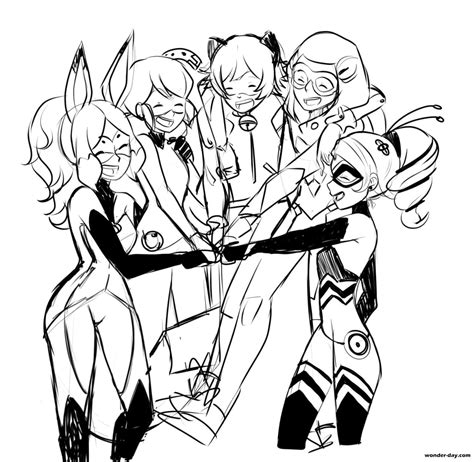 Ladybug And Cat Noir Coloring Pages Coloring Pages