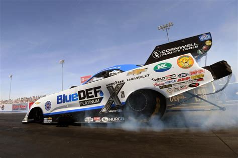 John Force And Peak Auto Look To Defend Nhra Four Wide Nationals Win At