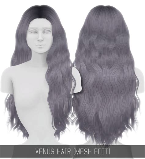 Simpliciaty Venus Hair Retextured Sims 4 Hairs Sims4hairs