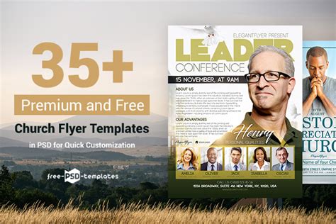 35 Free Church Flyer Templates In Psd For Quick Customization And