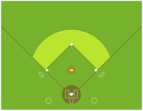 Baseball Field Templates Clipart Best