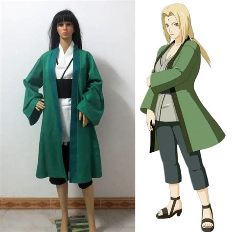 Naruto Tsunade Cosplay Costume Japanese Anime Kimono Uniform Suit Outfit Clothes Coat And Top