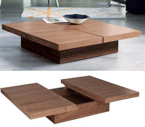 Stylish Coffee Tables That Double As Storage Units Modern Square