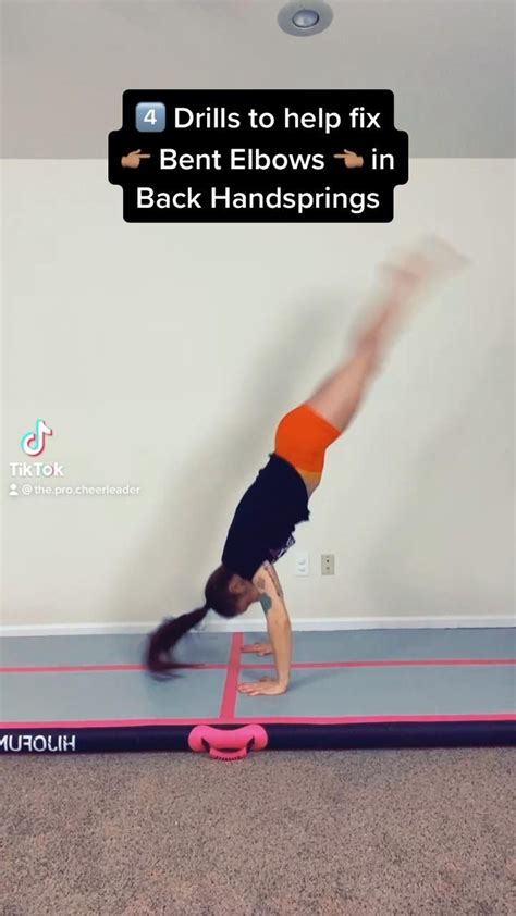 Back Handspring Drills Video Gymnastics Workout Cheerleading
