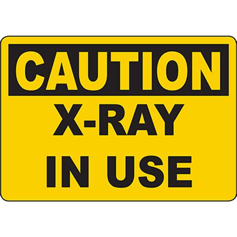 Caution X Ray In Use Sign Graphic Products