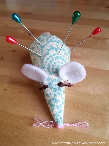 make it monday fabric mouse pincushion tutorial the creative pixie