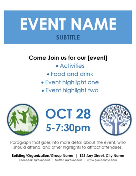 Free Sample Event Flyer Templates Designs Word Templates Docs