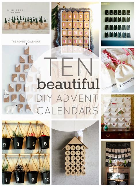 10 Beautiful Diy Advent Calendars