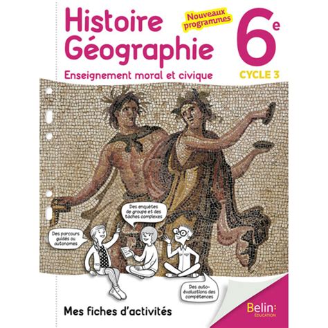 Histoire Geographie Emc 6e 2017 Mes Fiches Dactivites 9782410004649 Llt