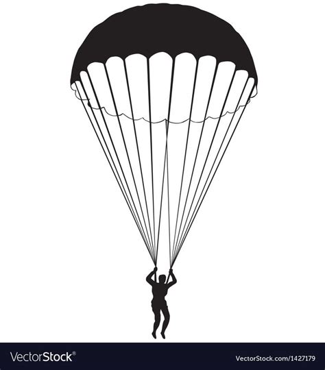 Parachute Silhouette Royalty Free Vector Image Sponsored Royalty
