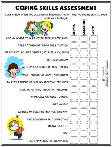 Adhd Worksheet For Kids