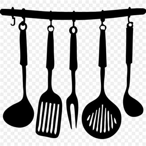 Cooking clip art black and white. Kitchen Utensil Wall Decal Shelf, PNG, 1000x1000px ...
