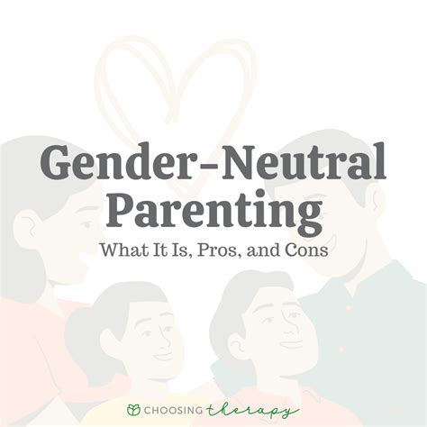 What Is Gender Neutral Parenting