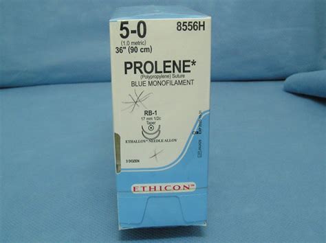 Ethicon 8556h Prolene Suture 5 0 36 Rb 1 Taper Double Armed Needle