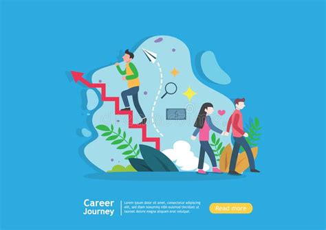 Career Journey Concept New Product Or Service Launch Template For Web