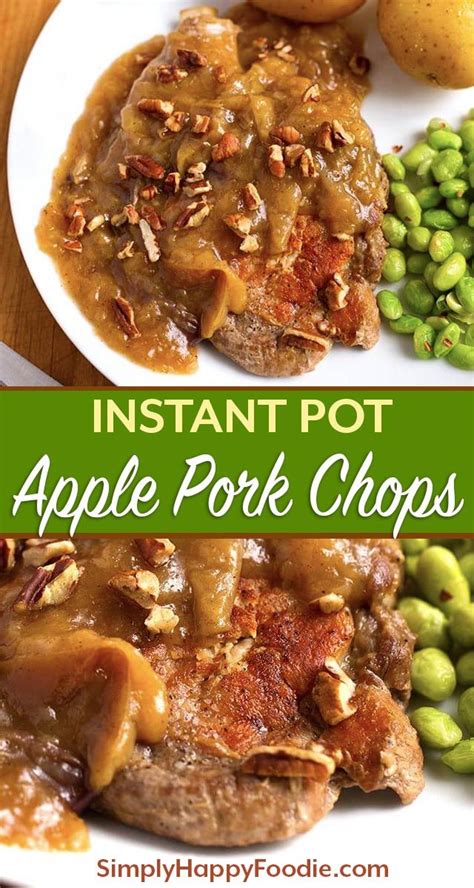 Have a favorite pressure cooker apple recipe? Instant Pot Autumn Apple Pork Chops are rich and warm ...