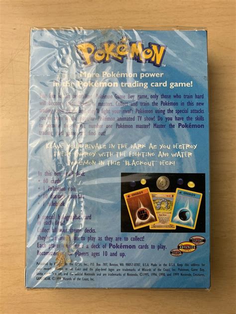 Mavin Pokemon Trading Card Game Blackout Theme Deck New Factory