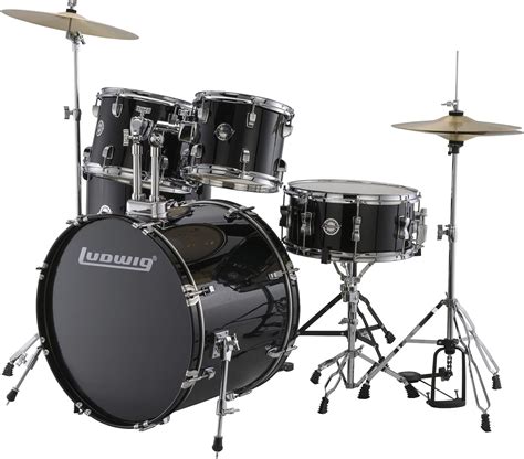 Buy Ludwig Accent Drive 5 Piece Complete Drum Set 22 Bass Black