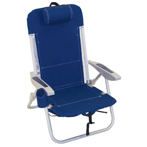 Rio Beach 4 Position Backpack Beach Chair With Cooler Blue Walmart