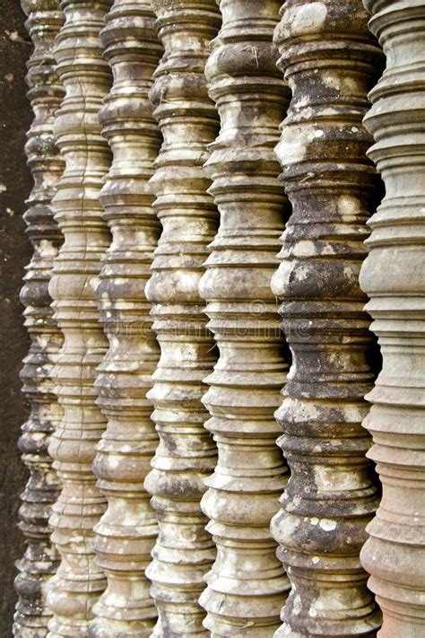 Stone Pillars Stock Image Image Of Arts Ruins Angkor 53481879