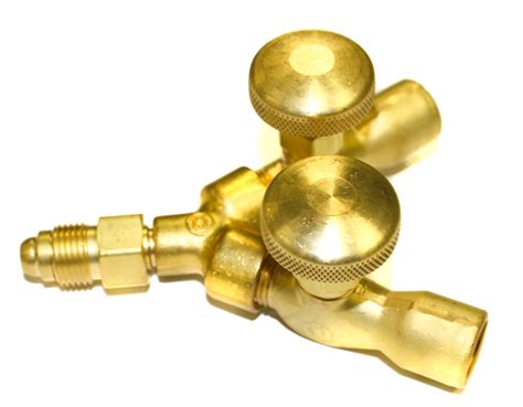 Valved Y Connections 200 Psig Brass Malefemale Rh 58 In 18