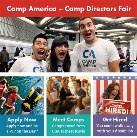 Camp Directors Recruitment Fairs Camp America Nz Summer Camp In The Usa