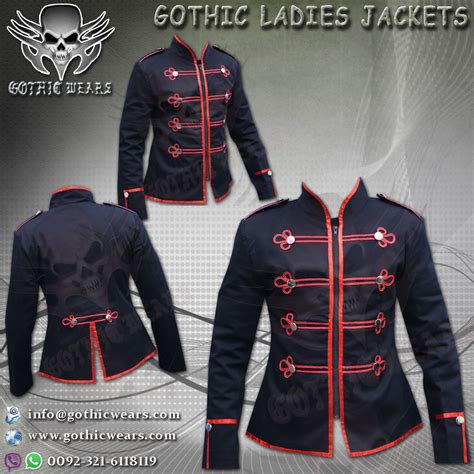 GOTHIC WOMEN JACKETS Artical No: GW-1403 Gothic Men Coats Gothic Women Coats Gothic Men Jackets ...