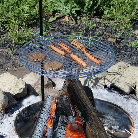 Portable Campfire Grill — 18in Cooking Surface Campfire Grill