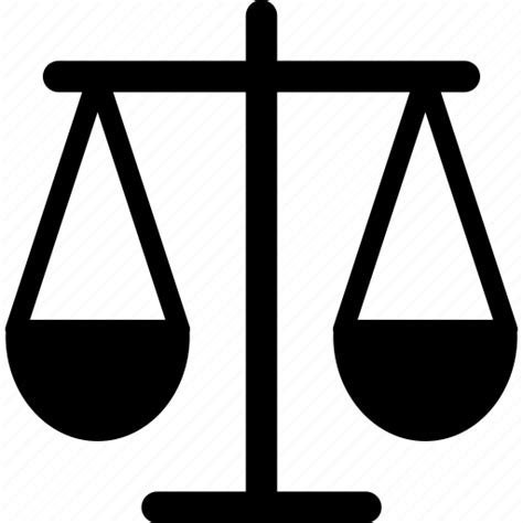 Balance Justice Law Merit Weighing Weighing Scale Icon Download
