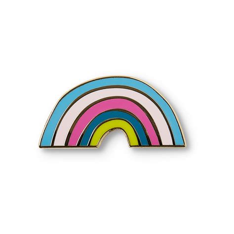 Rainbow Enamel Pin Ampersand Design Studio
