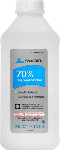 Swan 70 Isopropyl Alcohol First Aid Antiseptic 16 Fl Oz King Soopers