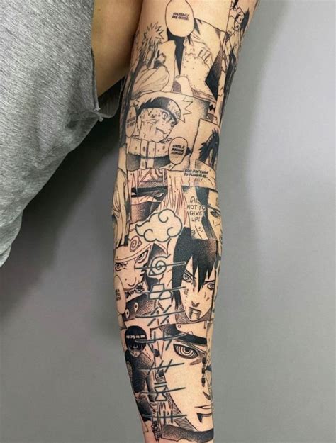 Naruto Tattoo Front Naruto Tattoo Anime Tattoos Leg Sleeve Tattoo