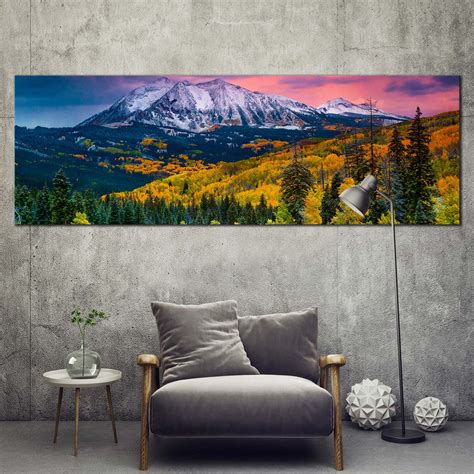 Colorado Landscape Canvas Wall Art White East Beckwith Mountain 1 Pie