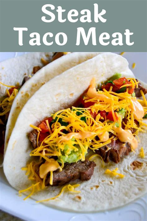 Steak Tacos Meat | Recipe | Steak tacos, Entree recipes, Tacos