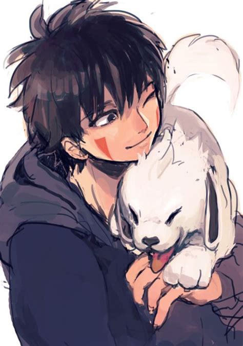 Kiba With His Dog Akamaru With Images Anime Naruto Naruto Art