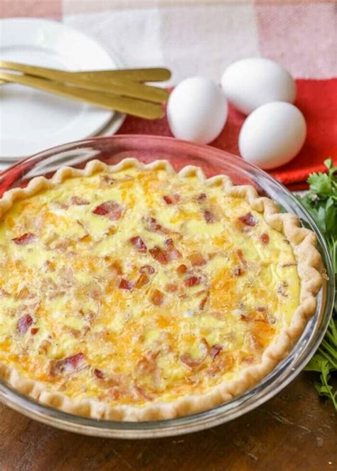 Bacon And Cheese Quiche 10 Minute Prep Lil Luna