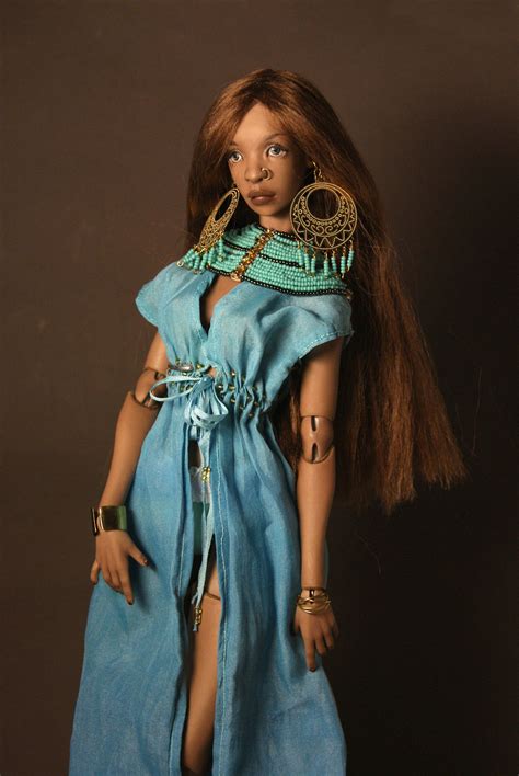 Porcelain Bjd Doll African Woman Nami Etsy