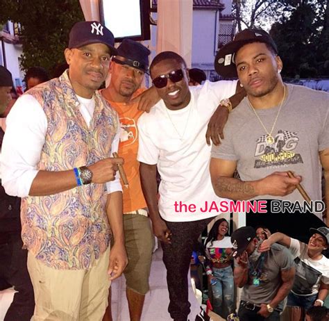 nelly celebrates 40th birthday with shantel jackson nick cannon columbus short and friends