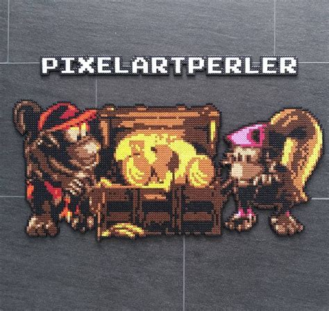 The Pixel Art Piece Is Made To Look Like An Old Video Game Character