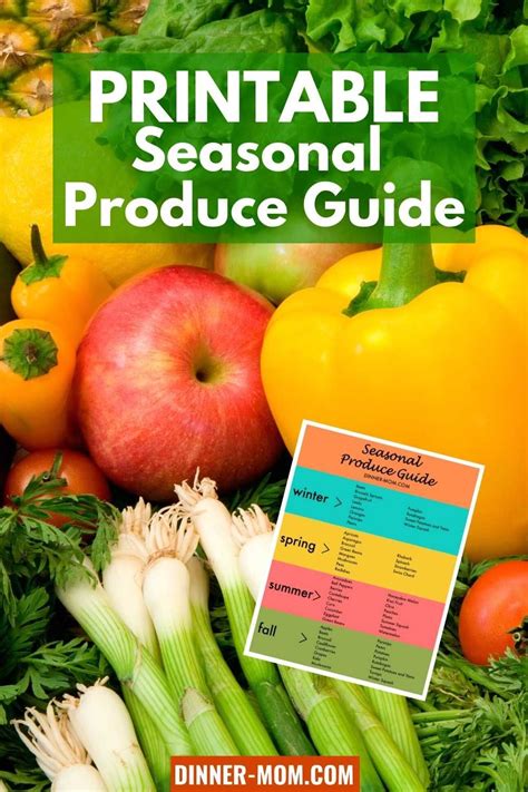Seasonal Produce Guide Printable Chart In Season Produce Seasonal