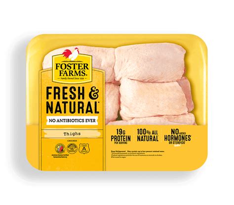 Fresh And Natural Chicken Thighs Products Foster Farms