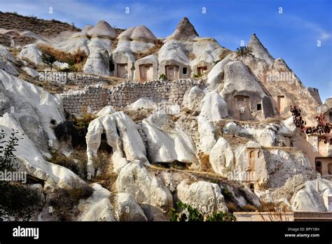 Cave Dwellings Cappadocia Turkey Stock Photo Alamy