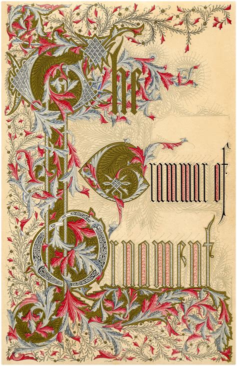 Ornate Vintage Book Title Page - Beautiful! - The Graphics Fairy
