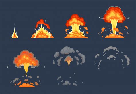 Dessin bombe de peinture graffititwitter: Animation D'explosion De Bombe De Dessin Animé. Explosion ...