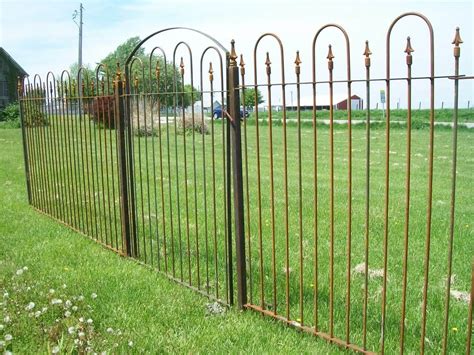 5 Tall Interlocking Wrought Iron Fence Panel