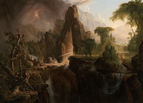 Expulsion From The Garden Of Eden Painting By Thomas Cole Pixels