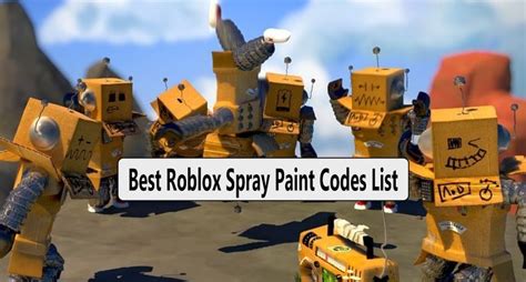 Roblox Spray Paint Codes Complete List We Talk About Gamers